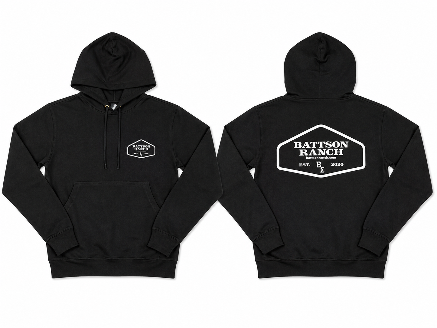 BATTSON RANCH HOODIE BLACK